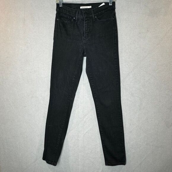 Levi's 311 Shaping Skinny Jeans Women's 27 Black 5-Pocket Charcoal Wash - Picture 1 of 9